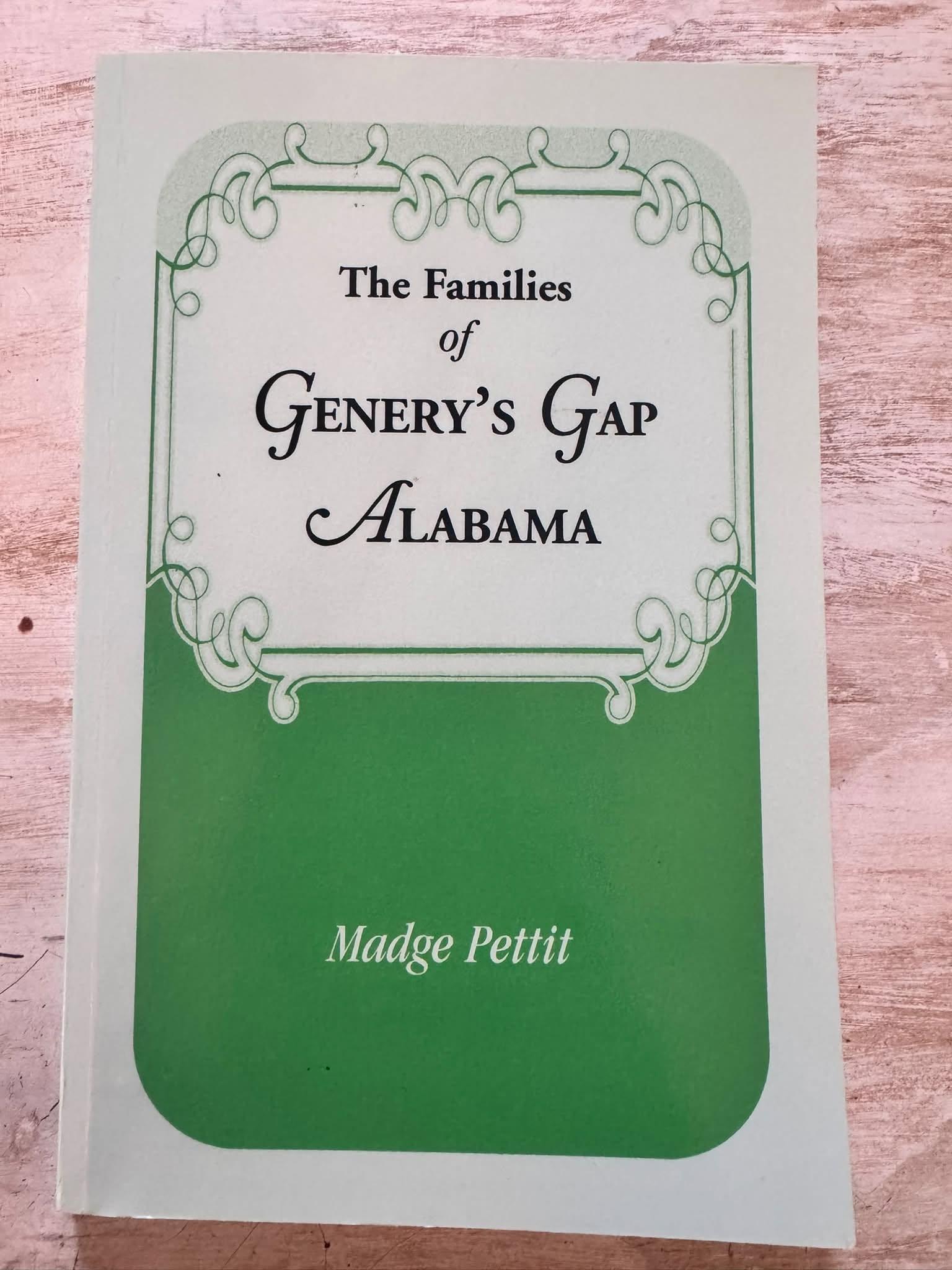 Cover of The Families of Genery’s Gap, Alabama by Madge Pettit